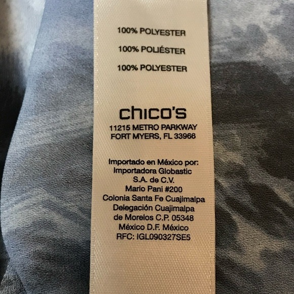 Chico’s Cool Ocelot Jody Print Top Blouse 2/Large‎ - Picture 4 of 7